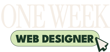 one week web designer